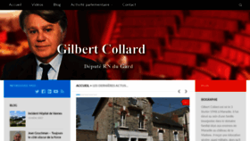 What Gilbertcollard.fr website looked like in 2019 (4 years ago)