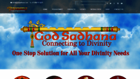 What Godsadhana.com website looked like in 2019 (4 years ago)