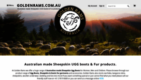 What Goldenrams.com.au website looked like in 2019 (4 years ago)