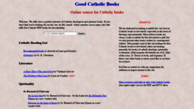 What Goodcatholicbooks.org website looked like in 2019 (4 years ago)