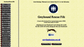 What Greyhoundrescuefife.com website looked like in 2019 (4 years ago)