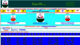 What Geo10.com website looked like in 2019 (4 years ago)