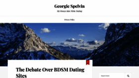 What Georgiespelvin.com website looked like in 2019 (4 years ago)