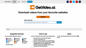 What Getvideo.at website looked like in 2019 (4 years ago)