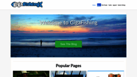 What Gigafishing.com website looked like in 2019 (4 years ago)