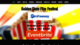 What Goldenstatefilmfestival.com website looked like in 2019 (4 years ago)
