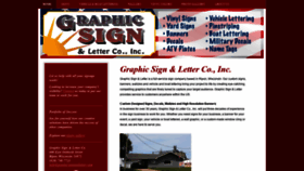 What Graphicsignandletter.com website looked like in 2019 (4 years ago)
