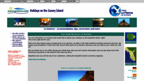 What Gomera.info website looked like in 2019 (6 years ago)
