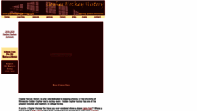 What Gopherhockeyhistory.com website looked like in 2019 (5 years ago)