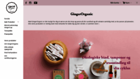 What Gingerorganic.dk website looked like in 2019 (4 years ago)