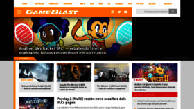 What Gameblast.com.br website looked like in 2019 (6 years ago)