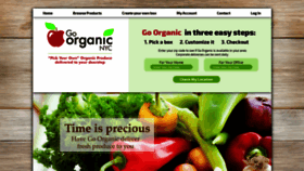 What Goorganicnyc.com website looked like in 2019 (6 years ago)