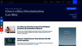 What Glassceilingdiscriminationlawyer.com website looked like in 2019 (4 years ago)