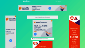 What Gobits.io website looked like in 2019 (4 years ago)