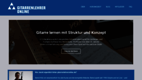 What Gitarrenlehreronline.de website looked like in 2019 (4 years ago)