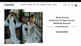 What Gautierdresses.com website looked like in 2019 (4 years ago)