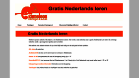 What Gratisnederlandsleren.nl website looked like in 2019 (4 years ago)