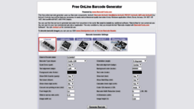 What Generator.barcodetools.com website looked like in 2019 (4 years ago)