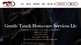 What Gentletouchhomecareservices.com website looked like in 2019 (4 years ago)