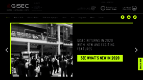 What Gisec.ae website looked like in 2019 (4 years ago)