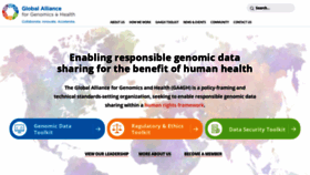 What Genomicsandhealth.org website looked like in 2019 (4 years ago)