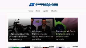 What Guapacho.com website looked like in 2019 (4 years ago)