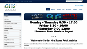 What Gardenhirespares.co.uk website looked like in 2019 (5 years ago)