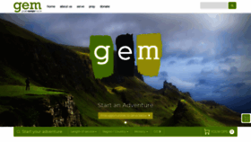 What Gemadventure.com website looked like in 2019 (4 years ago)