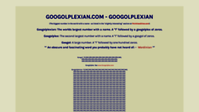 What Googolplexian.com website looked like in 2019 (4 years ago)