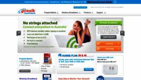 What Gotalk.com.au website looked like in 2019 (4 years ago)