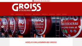 What Groiss-trans.at website looked like in 2019 (4 years ago)