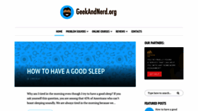 What Geekandnerd.org website looked like in 2019 (4 years ago)