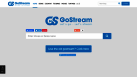 What Gostream.to website looked like in 2019 (4 years ago)