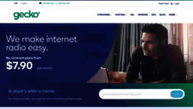 What Geckohost.nz website looked like in 2019 (4 years ago)