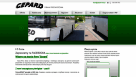 What Gepard-bus.pl website looked like in 2019 (4 years ago)