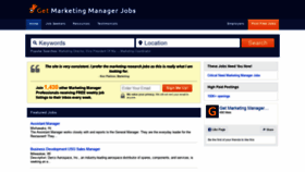 What Getmarketingmanagerjobs.com website looked like in 2019 (4 years ago)