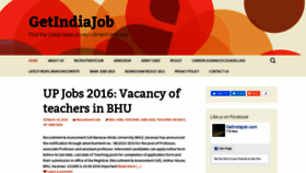 What Getindiajob.com website looked like in 2019 (4 years ago)