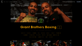 What Grantbrothersboxing.com website looked like in 2019 (4 years ago)