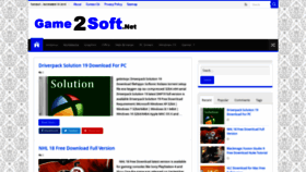 What Game2soft.net website looked like in 2019 (4 years ago)