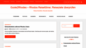 What Guide2rhodes.com website looked like in 2019 (4 years ago)