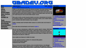 What Gbadev.org website looked like in 2019 (4 years ago)