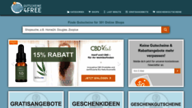 What Gutscheine4free.de website looked like in 2019 (4 years ago)