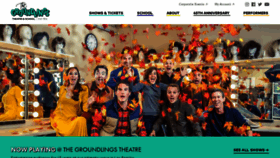 What Groundlings.com website looked like in 2019 (4 years ago)