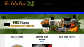 What Goldstarsheabutter.com website looked like in 2019 (4 years ago)