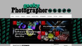What Geekyphotographer.com website looked like in 2019 (4 years ago)