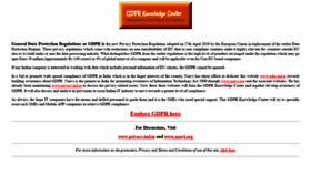 What Gdpr.ind.in website looked like in 2019 (4 years ago)