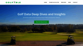 What Golfible.com website looked like in 2019 (4 years ago)