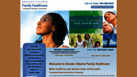 What Greateratlantafamilyhealthcare.com website looked like in 2019 (4 years ago)