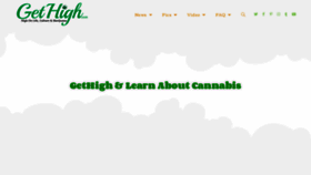 What Gethigh.com website looked like in 2019 (4 years ago)