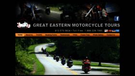 What Greateasternmotorcycletours.com website looked like in 2019 (4 years ago)